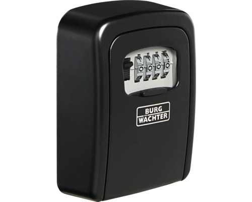 Schlüsselsafe mit Zahlencode und Burg Wächter Logo