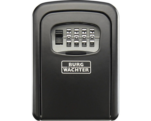 Schlüsseltresor mit Zahlencode und Burg Wächter Logo