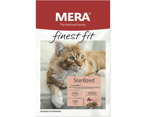 Katzenfutter trocken Mera Finest Fit Adult Sterilized 400 g MERA Finest Fit Sterilized Katzenfutter