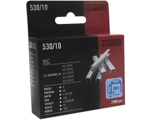 J.C. Schwarz Typ 530/10 Klammern, 2000 Stück