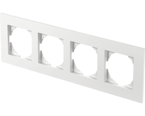 Vierfachrahmen für Schalter und Steckdosen
