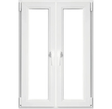 Weißes Kunststofffenster mit zwei Flügeln