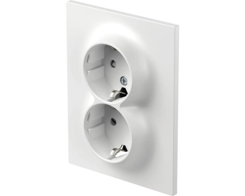 Doppelsteckdose für die Wandmontage