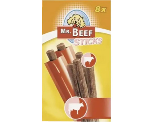 Mr Beef Sticks Hunde-Snack, 8 Stück