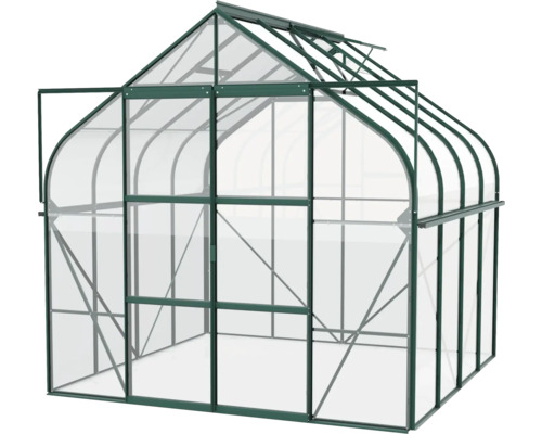 Gewächshaus mit Stahlrahmen und Polycarbonatplatten