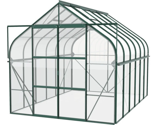 Gewächshaus mit Aluminiumrahmen und Polycarbonatplatten