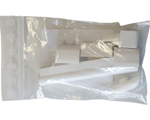 Befestigungsset in einer transparenten Kunststoffverpackung