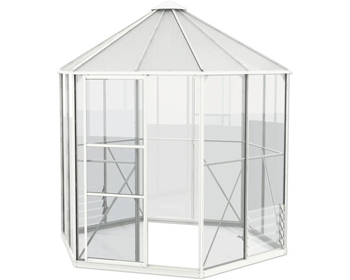 Gewächshaus mit Aluminiumrahmen und Polycarbonatplatten
