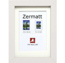 Weißer Bilderrahmen für zwei Fotos in den Größen 13 x 18 cm und 9 x 13 cm
