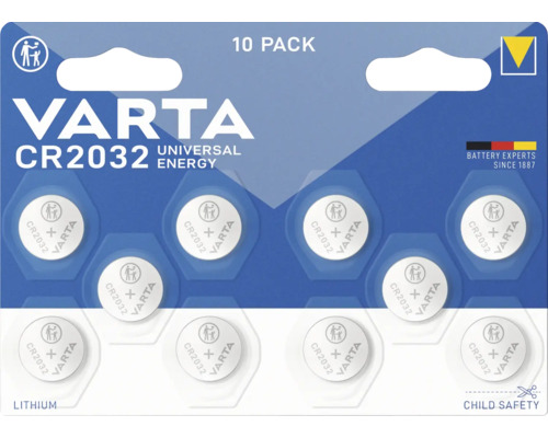 Batterie Varta Energy CR2032, 3V, 10 Stk.