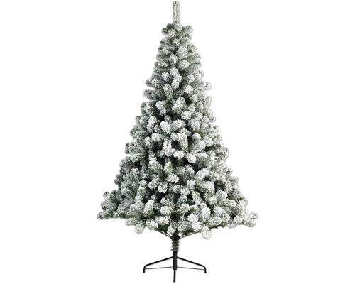 Christbaum Lafiora Kunststoff Ø 104 cm Höhe: 185 cm verschneit grün