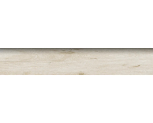 Feinsteinzeug Sockelfliese Mirava Oslo Beech 8x60 cm Holzpaneel mit Holzmaserung