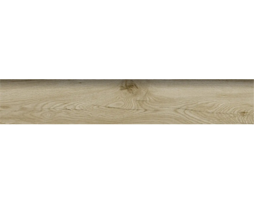Feinsteinzeug Sockelfliese Mirava Oslo Walnut Light 8x60 cm Holzfliese mit Holzmaserung