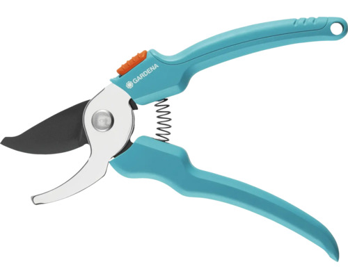 Gartenschere mit Stahlklingen und Kunststoffgriffen