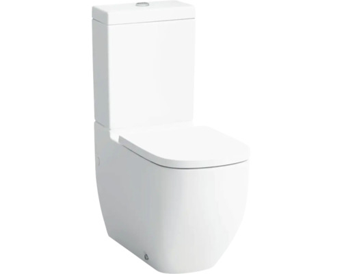 Standtiefspülklosett Laufen Palomba ohne Spülrand und WC-Sitz weiß glänzend Stand-WC aus Keramik