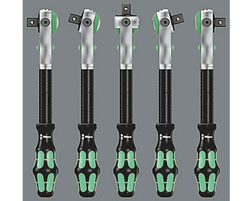 Fünf Wera Knarren mit ergonomischem Griff
