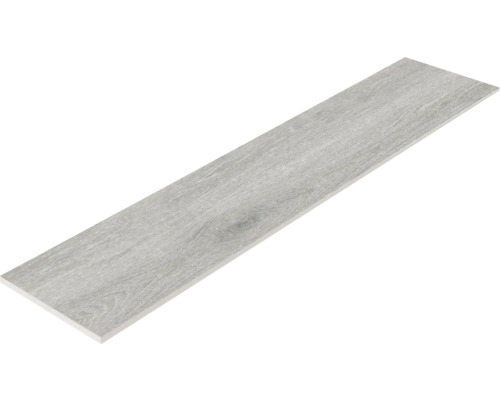 Graue Bodenfliese in Holzoptik