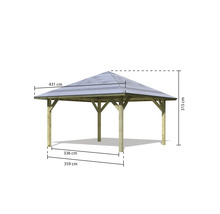 Pavillon mit Abmessungen