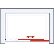 Illustration einer Garagentordichtung zur Abdichtung