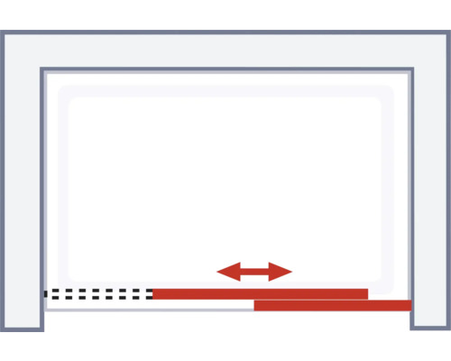 Illustration einer Garagentordichtung zur Abdichtung