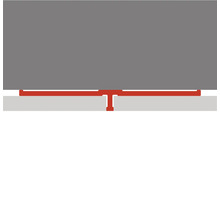 T-Profil zur Bodenverlegung