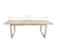 Gartentisch aus Holz mit einer Länge von 240 cm