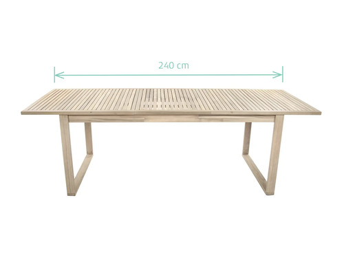 Gartentisch aus Holz mit einer Länge von 240 cm