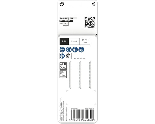 Bosch Stichsägeblatt Expert, BIM, 92 mm, 13 TPI