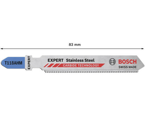 Bosch Stichsägeblatt Expert Stainless Steel, circa 83 Millimeter lang