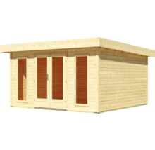 Gartenhaus Karibu Northa inkl. Fußboden 440 x 442 cm natur