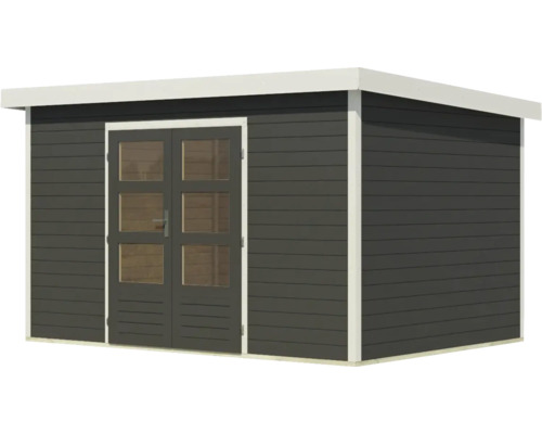 Gartenhaus mit Doppeltür und Fenstern