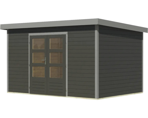 Gartenhaus mit Doppeltür und Fenstern