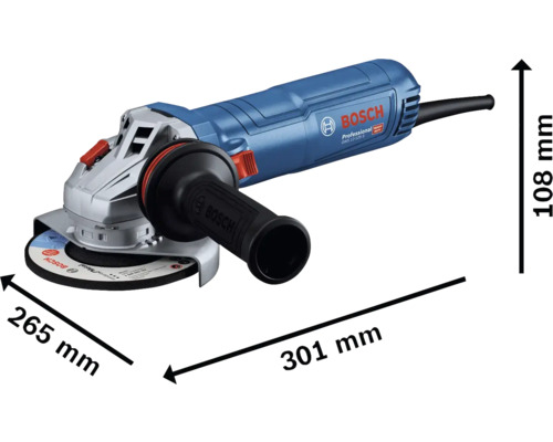 Bosch Winkelschleifer mit Abmessungen