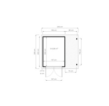 Grundriss mit Maßangaben