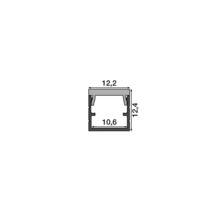 Schema eines LED-Profils mit Abmessungen