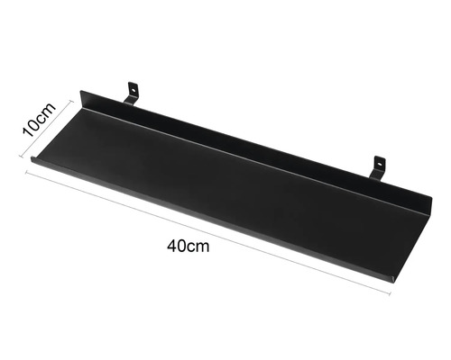 Metallregal, 40 x 10 Zentimeter