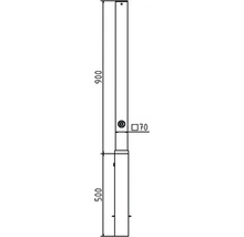 Stilpoller Stahlrohr 70 x 70 mm