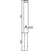 Aluminiumpoller Ø 120 mm