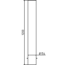 Edelstahlpoller Ø 154 mm