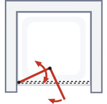 Darstellung eines Garagentoröffnungsmechanismus mit Schwenkarm