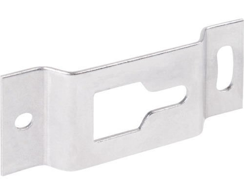 Metallhalterung mit Aussparung und Bohrung