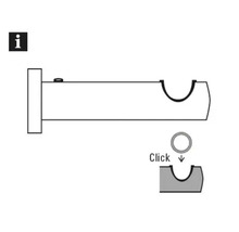 Darstellung der Montage einer Gardinenstange.