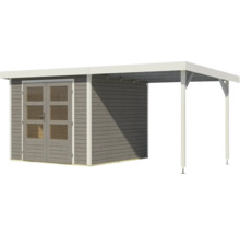 Gartenhaus mit Überdachung aus Holz
