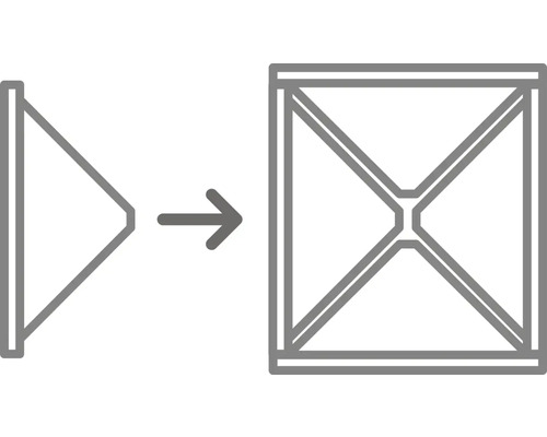 Symbol für ein zusammenklappbares Produkt