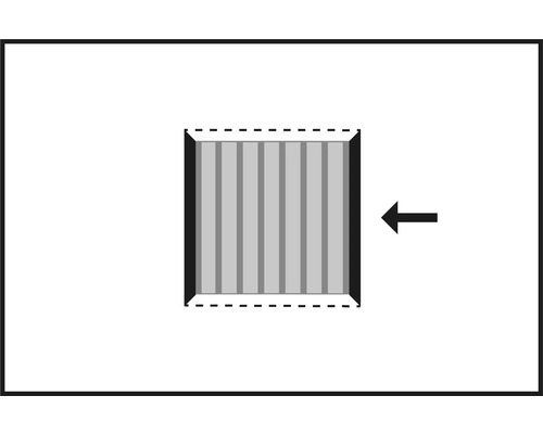 Montagehinweis für Jalousie