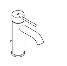 Zeichnung einer Armatur für ein Waschbecken
