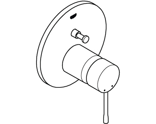 Unterputz-Duscharmatur mit Hebel