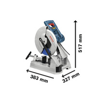 Bosch Metallsäge mit den Maßen 517 mm Höhe, 383 mm Breite und 327 mm Tiefe