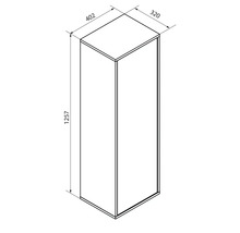 Schrank mit den Maßen 402 x 320 x 1257 mm
