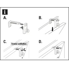 Montageanleitung für Fensterhaken